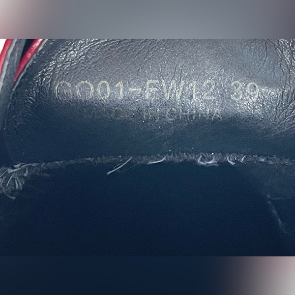 Opening Ceremony Grunge Oxfords red- burgundy shoes size 39/8 - Picture 9 of 9